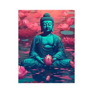 Slnečná mandala Flexity zidni poster Buddha - Siddhartha Gautama 30x40 cm, 250 g papira Vrsta: 5