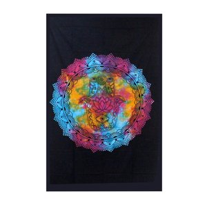 Ancient Wisdom Zidna plahta/deka Hamsa crna 130 x 200 cm