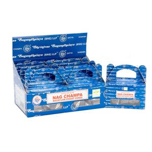 Ancient Wisdom AWG Satya Nag Champa konusi s kutijom za dim, 24 komada