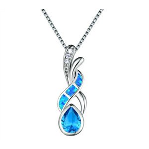 Tachyon Technologies Srebrni privjesak od tahion opala Boja: Teardrop Blue