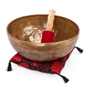 Bodhi Yoga Bodhi Tibetanska pjevajuća zdjela 5 Buda 32 cm ručni rad, ton D