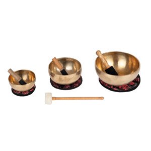 Bodhi Yoga Bodhi set od 3 indijske pjevajuće zdjele za zvučnu terapiju ručne izrade Vrsta: 15,19,24 cm