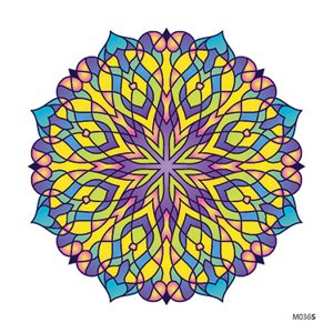 Slnečná mandala Solarna naljepnica Mandala Cvijet - Sunčev pečat Promjer: 17 cm