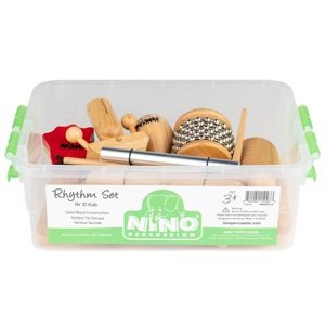 NINO Percussion Wooden Rhythm Box Set drveni set udaraljki za djecu 10 kom