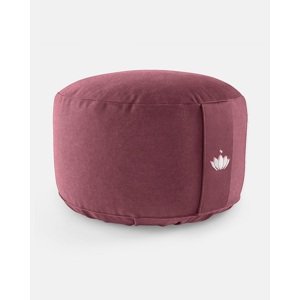 Lotuscrafts Meditacijski jastuk Lotus 31 cm x 20 cm - ekstra visok Boja: Aubergine, Punjenje: pir