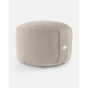 Lotuscrafts Meditacijski jastuk Lotus 31 cm x 20 cm - ekstra visok Boja: Light Taupe, Punjenje: pir
