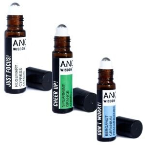 Ancient Wisdom Pakiranje od 3 x Roll On mješavine eteričnih ulja - 10 ml