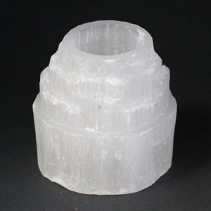 Ancient Wisdom Svijećnjak od selenita Planinski vrh 8 cm