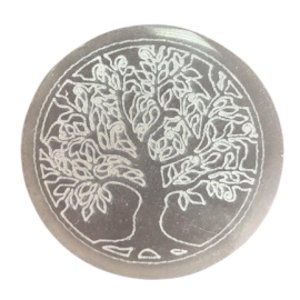 Ancient Wisdom Selenit prostirka Drvo života 8 cm