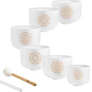 MEINL Sonic Energy Solfeggio Set kristalnih posuda prema tonovima čakri 6 kom.