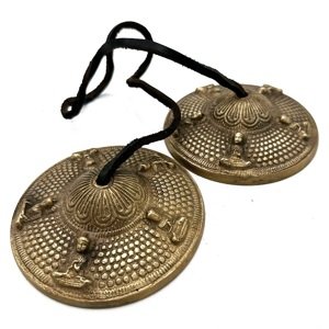 Ancient Wisdom AWG tibetanske ručne činele Tingsha za meditaciju Vrsta: 5 budhov 9,5 cm