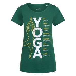 Bodhi Yoga Women Shirt 8 LIMBS Majica kratkih rukava za žene (tamno zelena) Veličina: S