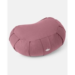 Lotuscrafts meditacijski jastuk Zafu SIDDHA Half Moon 42 x 30 cm Boja: Aubergine, Punjenje: pir