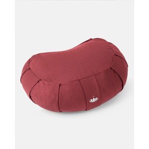 Lotuscrafts meditacijski jastuk Zafu SIDDHA Half Moon 42 x 30 cm Boja: Bordeaux, Punjenje: pir