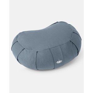 Lotuscrafts meditacijski jastuk Zafu SIDDHA Half Moon 42 x 30 cm Boja: Indigo Dust, Punjenje: pir