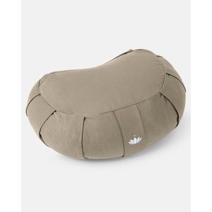 Lotuscrafts meditacijski jastuk Zafu SIDDHA Half Moon 42 x 30 cm Boja: Light Taupe, Punjenje: pir