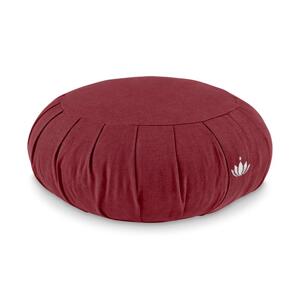 Lotuscrafts Meditacijski jastuk Zafu Zen 35 x 15 cm kapok Boja: boja vina